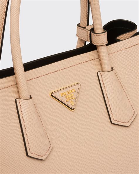 prada saffiano double zip medium size|saffiano leather prada bags.